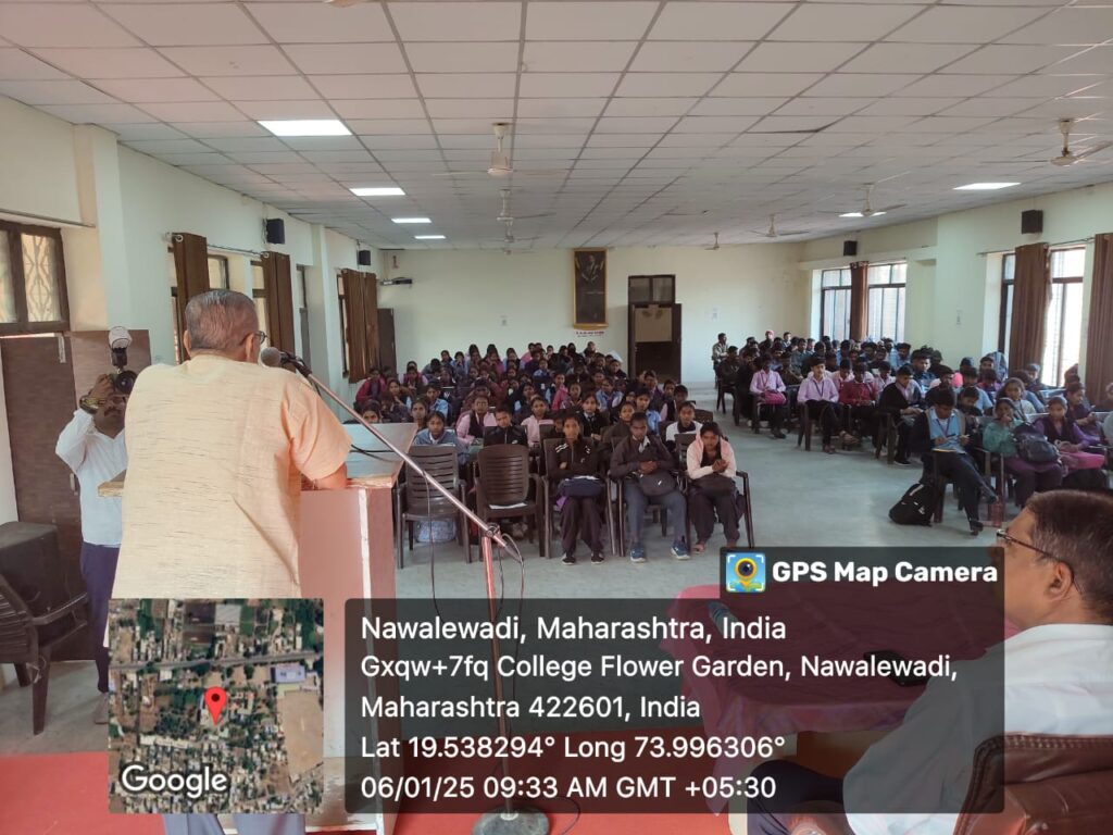वाचन संकल्प महाराष्ट्राचा- १-१५ जानेवारी २०२५ या उपक्रमांतर्गत- ज्येष्ठ साहित्यिक प्राचार्य अनिल सहस्रबुद्धे यांचे व्याख्यान, दि.०६/०१/२०२५